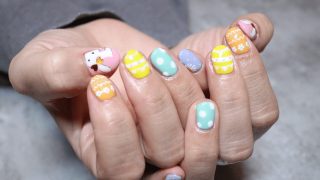【戸田ネイルサロン】春のイースターネイル|カラフルパステル×うさぎアート